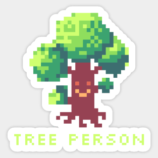 Tree Person Pixel Art Sticker